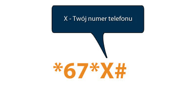 *67*X# - gdzie X to Twój numer telefonu