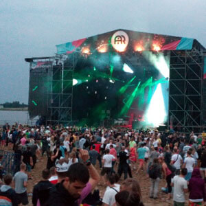 Festiwal Audioriver odbywający się na płockiej plaży