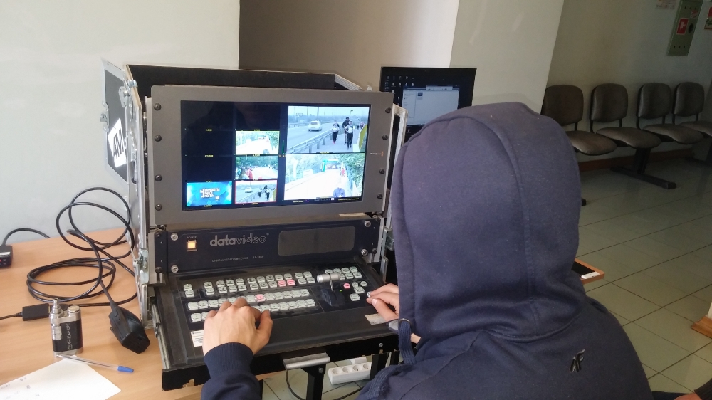 Operator podczas swojeje pracy